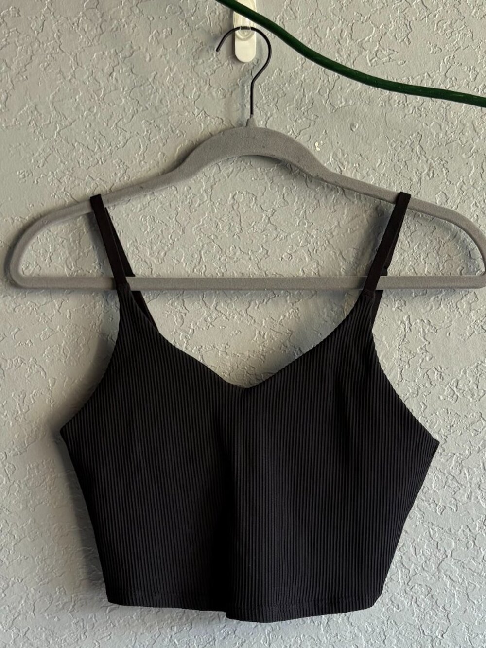 Athleta Black Cropped Tank Top